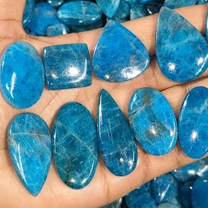 Cabochon à facettes Apatit naturel pour bijoux Tranches de rose de pierres précieuses fantaisie de haute qualité pour la fabrication de bracelets - Product Image 3