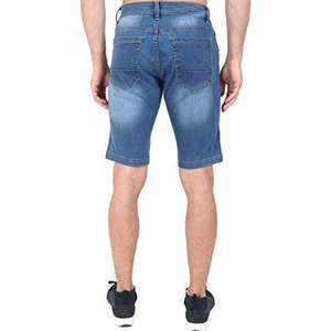 Premium <b>Men</b> Washed Denim <b>Shorts</b> <b>Knee</b> <b>Length</b> Regular Fit Summer Casual Jeans <b>Shorts</b> <b>For</b> <b>Men</b> - Product Image 5