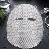 Masque facial en fibre de graphène blanc Y119, substrat 45 g/m², compatible micro-courant, feuille de masque sec en fibre végétale