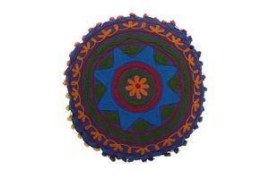 Housse de coussin Rajasthani Suzani, taie d'oreiller brodée à la main, 100% coton, style nordique, Artland International Exclusive - Product Image 2