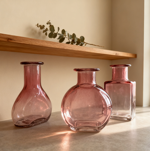 <span class=keywords><strong>Vase</strong></span> en verre <span class=keywords><strong>rond</strong></span> de petite taille au design moderne, rose, MUZHISHI, <span class=keywords><strong>vase</strong></span> de table pour la décoration de table, cadeau pour le Nouvel An chinois - Product Image 4