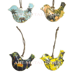 Adorno Navideño de Metal con Forma de Elefante, Decoración Navideña al por Mayor, Impresión de Logotipo Personalizado por Sublimación - Product Image 2