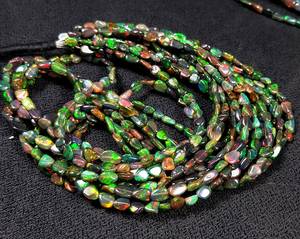 Statemen Natural Multi <b>Fire</b> Ethiopian <b>Opal</b> Gemstone Smooth <b>Fire</b> <b>Opal</b> Beaded <b>Necklace</b> Art Deco Size Tumbled Shaped <b>Opal</b> <b>Necklace</b> - Product Image 2