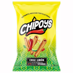 Chipoys Fire Red Hot Spicy Rolled Tortilla Chips 4 onzas 96 por caja - Product Image 6