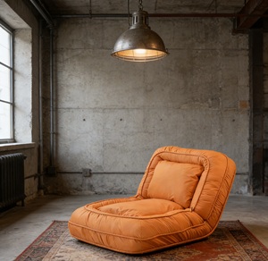 โซฟาพื้นสุดฮิต ผ้าหุ้มนุ่มสบาย ทนทาน โซฟาพักผ่อน โซฟาสำหรับระเบียง ห้องทำงาน ห้องนั่งเล่น หน้าต่างบานใหญ่ - Product Image 1