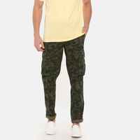 Pantalon cargo camouflage pour homme, taille mi-haute, en coton, infroissable, respirant, longueur genou, style workwear avec poches, pantalon utilitaire