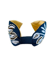 Diadema Elegante con Bordado Floral Paisley, Adornos de Cuentas, Hecha a Mano, con Nudo Bordado, Accesorio para el Cabello con Tela de Cuentas 2026 - Product Image 2