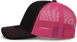 Sombrero de camionero de moda con diseño sublimado y corona de espuma Sombrero de camionero para exteriores con malla de secado rápido y bordado de logotipo - Product Image 3