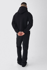 OEM personalizado motocicleta de gran tamaño 100% algodón transpirable grueso 600GSM cremallera personalizada sudaderas con capucha hombres - Product Image 2