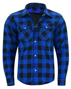 Meilleures chemises en flanelle pour hommes Poches zippées Conception à carreaux à la mode pour l'hiver Été Moto Protection Plus Size Respirant - Product Image 3