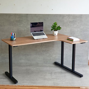Escritorio Esquinero en Forma de L de Diseño Minimalista TIO HBTO017, 140x100cm, Tablero Integrado de Madera Contrachapada, Patas Ergonómicas de Hierro - Product Image 2