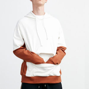 Gran oferta, Sudadera con capucha de chándal de algodón personalizado para hombre, diseño de contraste de moda con impresión Digital de otoño - Product Image 6