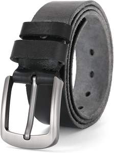 Cinturón de Cuero de Búfalo Natural de Primera Calidad para Hombre, Hecho a Medida, con Hebilla de Acero, Logotipo Personalizado OEM ODM - Product Image 5