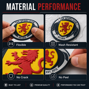 Parches de Flocado Personalizados OEM, Adhesivos Termoadhesivos de Flocado 3D Coloridos <span class=keywords><strong>para</strong></span> Camisetas, Ropa Deportiva - Product Image 4