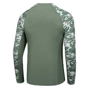 Sudadera con capucha de pesca de tamaño XL para hombre personalizada UPF 50 rendimiento con mangas largas y Jersey de pesca de poliéster con protección UV - Product Image 2