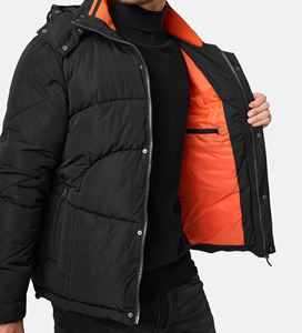 100% Polyester Outdoor Puffer Jacket for <b>Men</b> Custom <b>Men</b>' S Logo Cotton Puff Jacket Designer Winter Bubble Padded Coat - Product Image 2