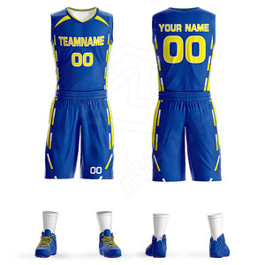 ชุดบาสเก็ตบอล bsci กางเกงขาสั้นระบายอากาศพิมพ์ลายออกแบบได้ตามต้องการ - Product Image 1