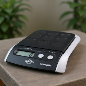Balance de bureau WEDO Optimo 5000, capacité 1g/5kg, noir/argent, avec connexion secteur - Product Image 3