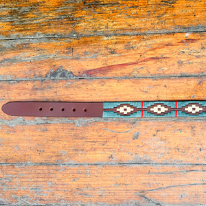 Ceinture de polo en cuir de buffle d'eau recyclé avec boucle en laiton fabriquée à la main et décontractée de qualité supérieure - Product Image 6