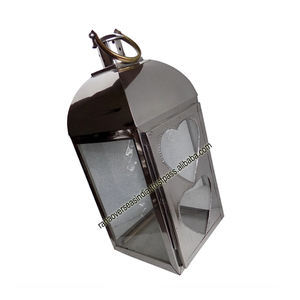 Linternas colgantes de velas decorativas de Metal y vidrio para eventos de fiesta en casa uso interior y exterior - Product Image 2