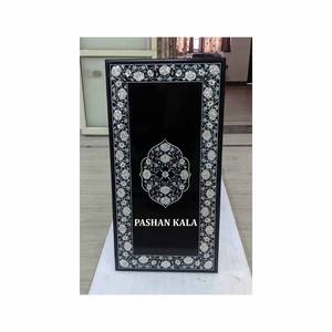 Home Decoration Rectangle Shape Handmade Inlay Design Black Marble <b>Table</b> Top for Home Villa Hotels in Best Price - Product Image 1