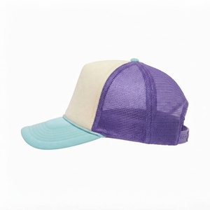 Gorra Trucker de 5 Paneles, Malla de Poliéster, Unisex, Panel Frontal en Color Contrastante, Ajustable, para Adultos, Uso Casual de Primavera/Verano, con Logotipo Personalizado - Product Image 2