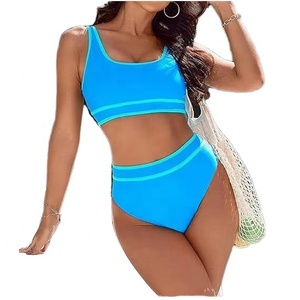 Maillot de bain rose personnalisé taille haute, ensemble bikini, maillot de bain pas cher pour grandes tailles, maillot de bain pour hommes - Product Image 3