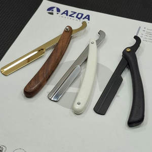 Classic Stainless Steel Straight <b>Razor</b> Barber Shaving Knife Folding Design Reusable Eco-Friendly Replaceable <b>Blade</b> Salon - Product Image 6