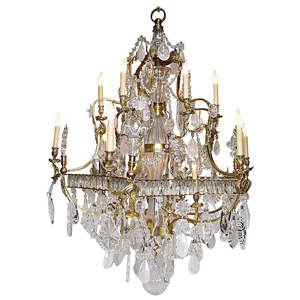 Lustre suspendu en cristal français européen Maria Candle Theresa créatif pour hall d'hôtel, grand lustre décoratif - Product Image 1