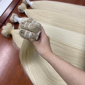 วิกผมแท้แบบสองสีสำหรับต่อผมมนุษย์แบบไม่ผ่านการแปรรูปผมคนแท้แบบสองชั้น - Product Image 2