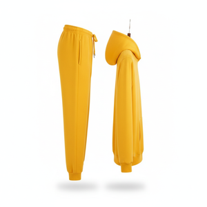 Conjunto Deportivo de Hombre, Sudadera con Capucha y Pantalones Jogger, 100% Algodón, Impresión de Logotipo Personalizada, Corte Regular, Transpirable, para Invierno - Product Image 3