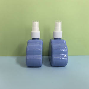 Bouteilles pulvérisateur rondes bleues personnalisées de 100 ml en PET avec pompe, vaporisateur fin pour l'<span class=keywords><strong>alcool</strong></span>, le parfum et l'eau de toilette - Product Image 3