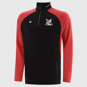 <b>Men's</b> High Quality GAA Hurling Hoodies <b>Sweatshirts</b> 1-4 <b>Half</b> <b>Zip</b> Tops Latest Uniform Design with Digital Printing OEM Service - Product Image 1