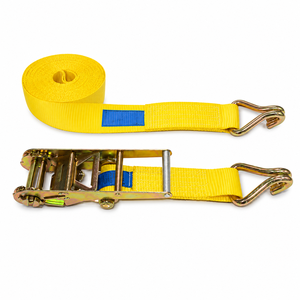 Sangle d'arrimage à cliquet en polyester robuste de qualité industrielle 75 mm avec crochets métalliques pour machines lourdes et charges de construction - Product Image 4