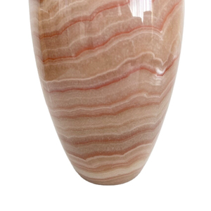 Vase en onyx rouge pêche Vintage, Vase à fleur en pierre d'onyx Unique, Vase en onyx en pierre naturelle - Product Image 5