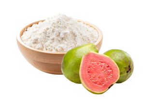 Polvo de guayaba secado por pulverización de grado alimenticio más vendido, Extracto de planta empaquetado en botella de Color verde Natural del exportador indio - Product Image 5