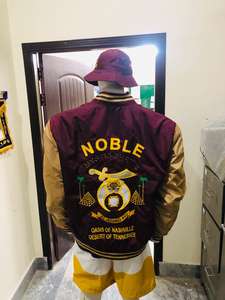 CHAQUETA SHRINER CON SHRINER SOMBRERO CHAQUETA LETTERMAN CON SOMBRERO CHAQUETA NOBLE - Product Image 2