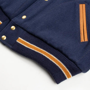 Chaqueta Bomber Personalizada de Lana con Cuello Alto, Resistente al Viento y Ecológica para Hombre, Fabricación en Pakistán, Precio 2023 - Product Image 5