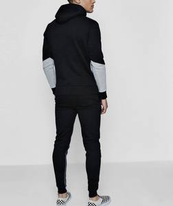 2025ชุดวอร์มลำลองคุณภาพสูงสีล้วนพร้อมพิมพ์พัฟโลโก้แฟชั่น - Product Image 3