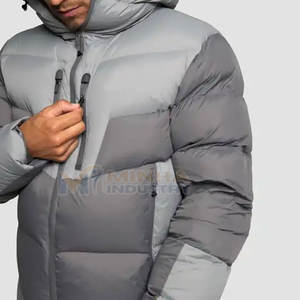 Veste d'hiver matelassée à manches longues de haute qualité pour hommes Prix raisonnable Vestes d'hiver matelassées en vente - Product Image 4