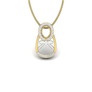 Ishi Diamonds 18K El laboratorio de flores esféricas Colgante de diamantes cultivados - Product Image 1