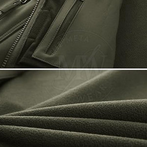 Chaqueta Softshell de invierno para hombre de diseño personalizado con cuello levantado y cremallera en la parte delantera - Product Image 6