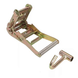 Lot de 2 poignées à cliquet de 2 pouces et crochet en J pour attelage de chariot de remorquage de voiture de course. - Product Image 1