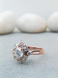 แหวนเพชรโมอิสสุดหรูที่กำหนดเอง925เงิน10K/18K แหวนแต่งงานสีขาวทองพร้อมการตั้งค่าปูไอเดียของขวัญอินเทรนด์ - Product Image 3