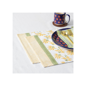 Napperon imprimé motif botanique en coton lavable pour la décoration de la maison et de la cuisine, fournisseur de designs personnalisés pour les collections de détail - Product Image 1