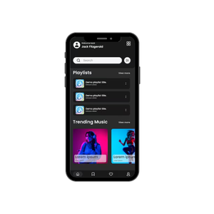 Interfaz de la aplicación de reproductor de música, demostración de la pantalla de la lista de reproducción, aplicación de reproductor de música, aplicación de reproductor de audio, aplicación de reproductor de MP3, código fuente de la aplicación de música - Product Image 6
