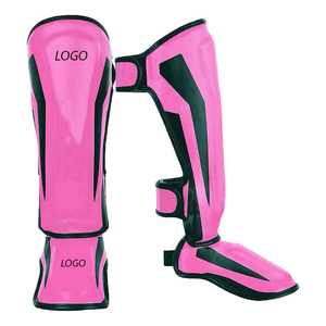 Espinilleras de Piel Sintética para Entrenamiento de Muay Thai, MMA, Kick Boxing, Diseño Personalizado, Protección de Tibia y Empeine - Product Image 1