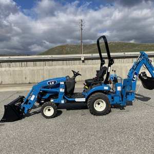 TRACTOR LS MT125 HST CON CARGADOR Y RETROEXCAVADORA EN VENTA - Product Image 1