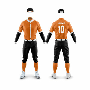 Uniformes de Béisbol Ajustables y Transpirables para Equipos Deportivos OEM con Logotipo Personalizado, Material de Poliéster 100% de Alta Calidad - Product Image 1