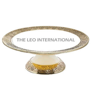 ขาตั้งเค้กอะลูมิเนียมทรงกลมเคลือบทองคุณภาพส่งออก อุปกรณ์ทำขนมสำหรับตกแต่งงานวันเกิด - Product Image 1